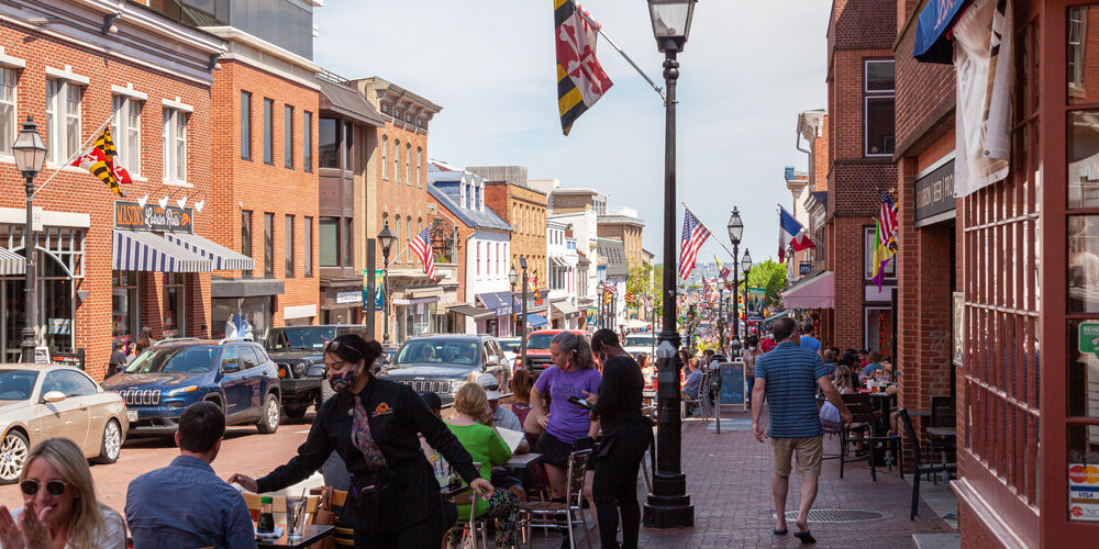 Annapolis,,Md,,Usa,05-02-2021:,Street,View,Of,Annapolis,,Maryland,With