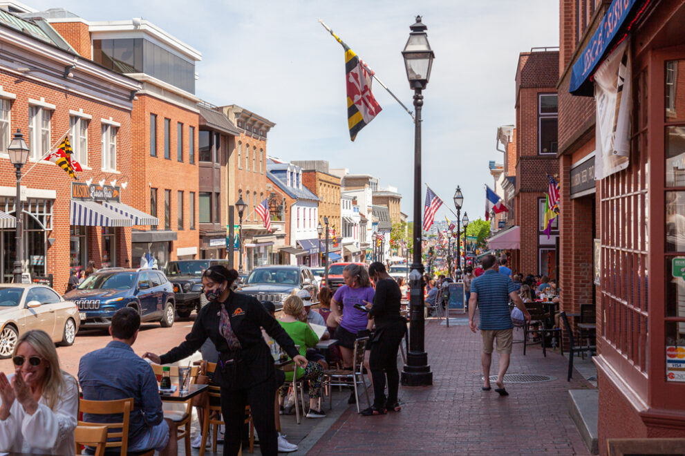 Annapolis,,Md,,Usa,05-02-2021:,Street,View,Of,Annapolis,,Maryland,With