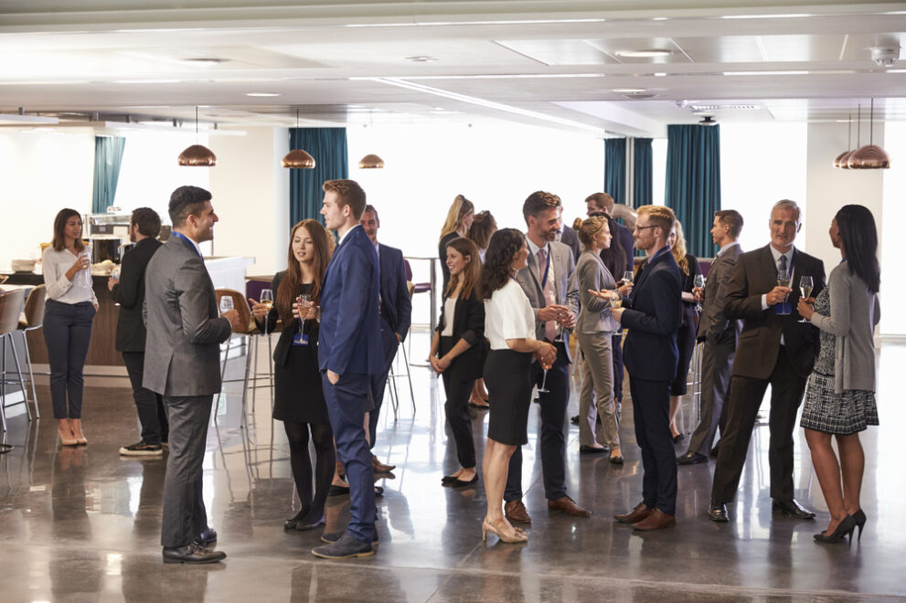 Delegates,Networking,At,Conference,Drinks,Reception Coworking and networking spaces