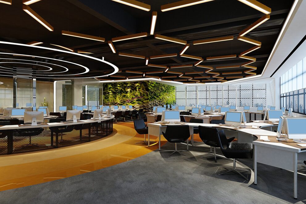Luxury,Modern,Office,Interior,,3d,Rendering